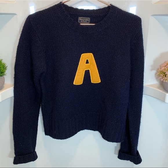 Abercrombie & Fitch Sweaters - Abercrombie & Fitch Signature A Wool Sweater